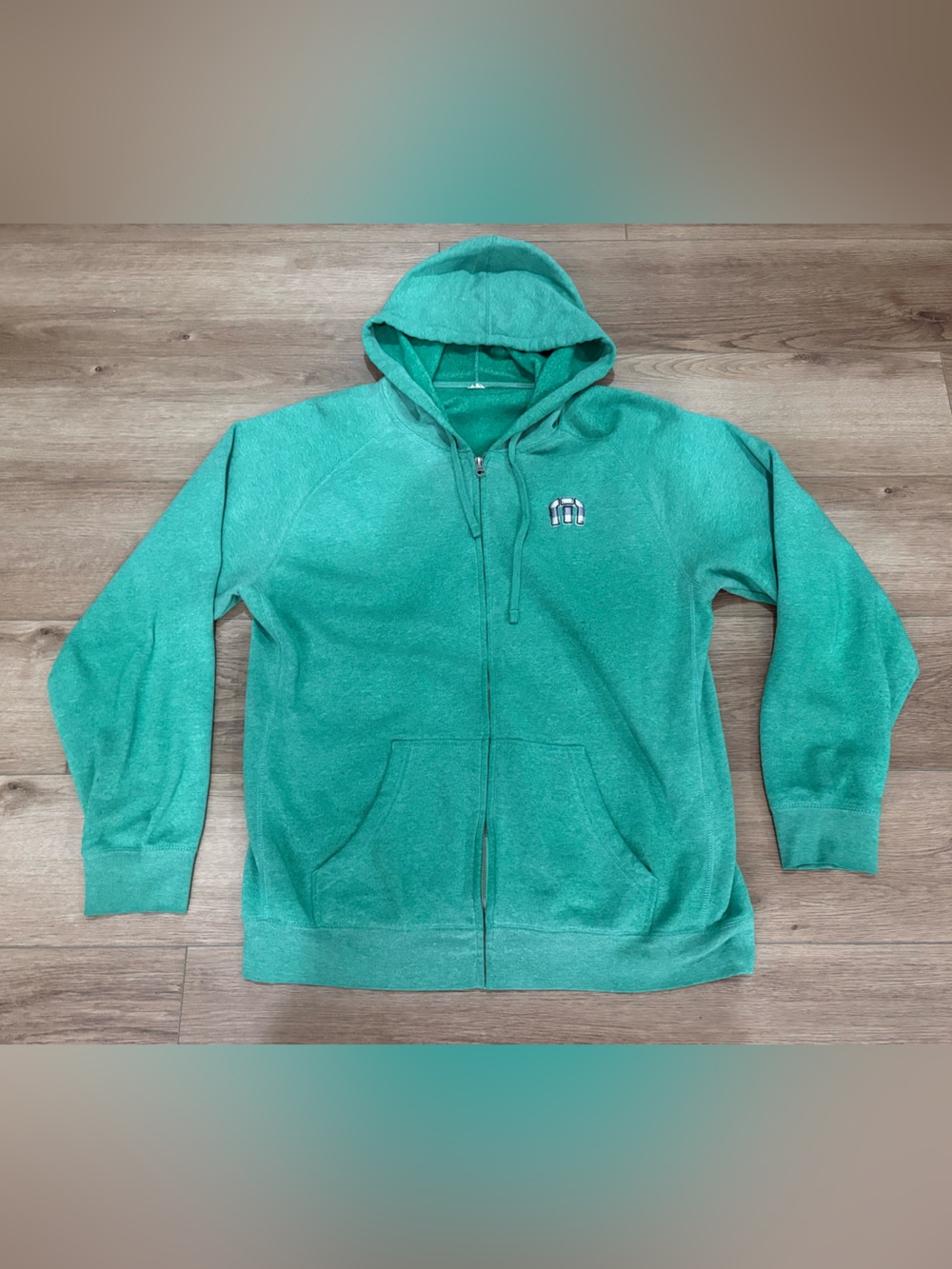 Travis Mathew Green Zip Hoodie with Small Logo